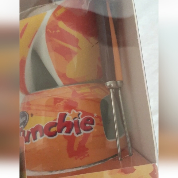 Crunchie Ceramic Twin Chocolate Fondue Bowl Gift Set Cadbury Crunchie Bar New - Picture 2 of 4